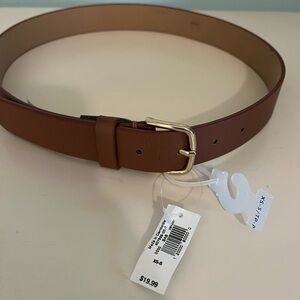 Old Navy Brown Belt Gold Buckle Size XS/S NWT